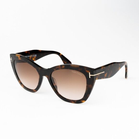 NEW Tom Ford FT0940/S CARA 55F Havana Gradient Brown Cat Eye Women Sunglasses - Picture 4 of 12